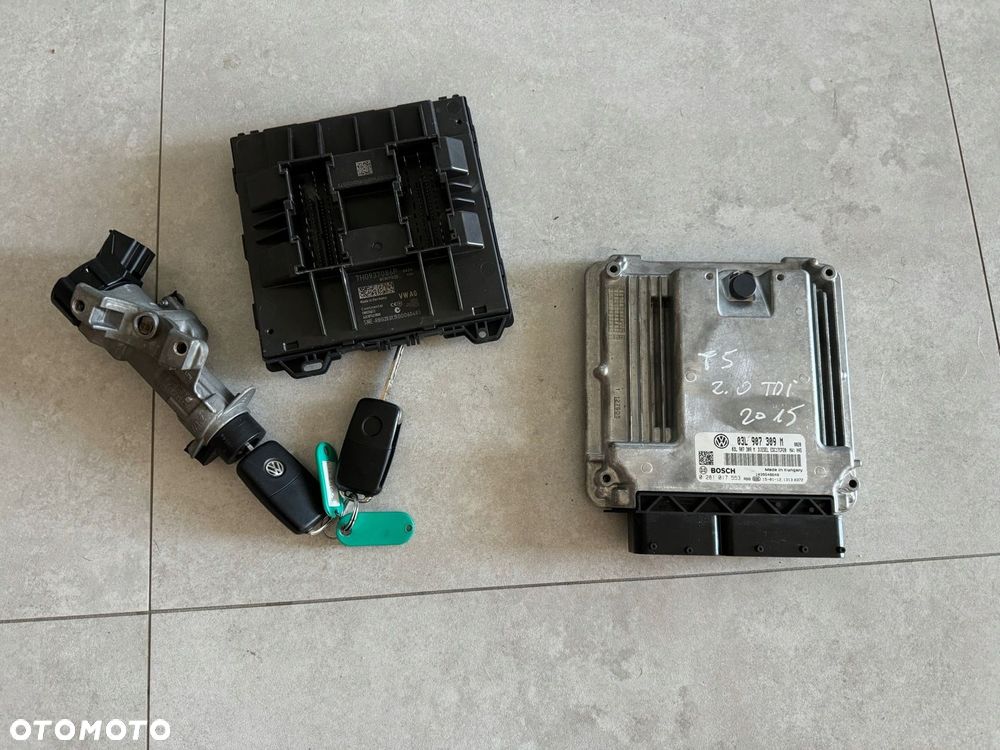 VW T5 T6 2,0 TDI zestaw startowy komputer 03L907309M 0281017553 - 1
