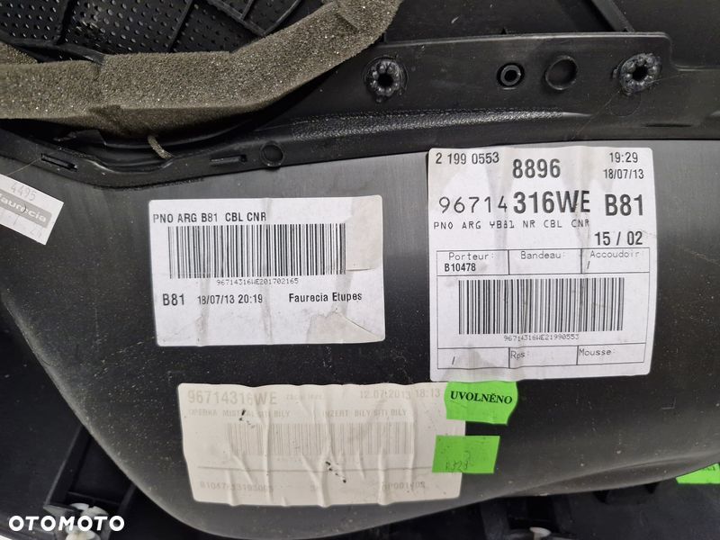 CITROEN DS5 BOCZEK DRZWI LEWY TYŁ TAPICERKA LEWA TYLNA - 7