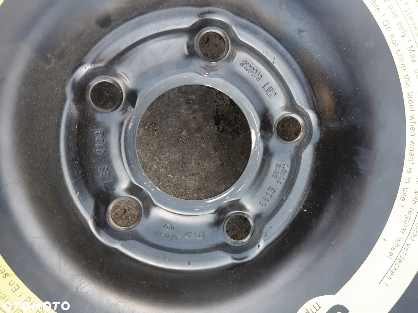 AUDI A4 B8 A5 8T KOŁO DOJAZDOWE CONTINENTALT 125/70 R19 8K0601027 - 5