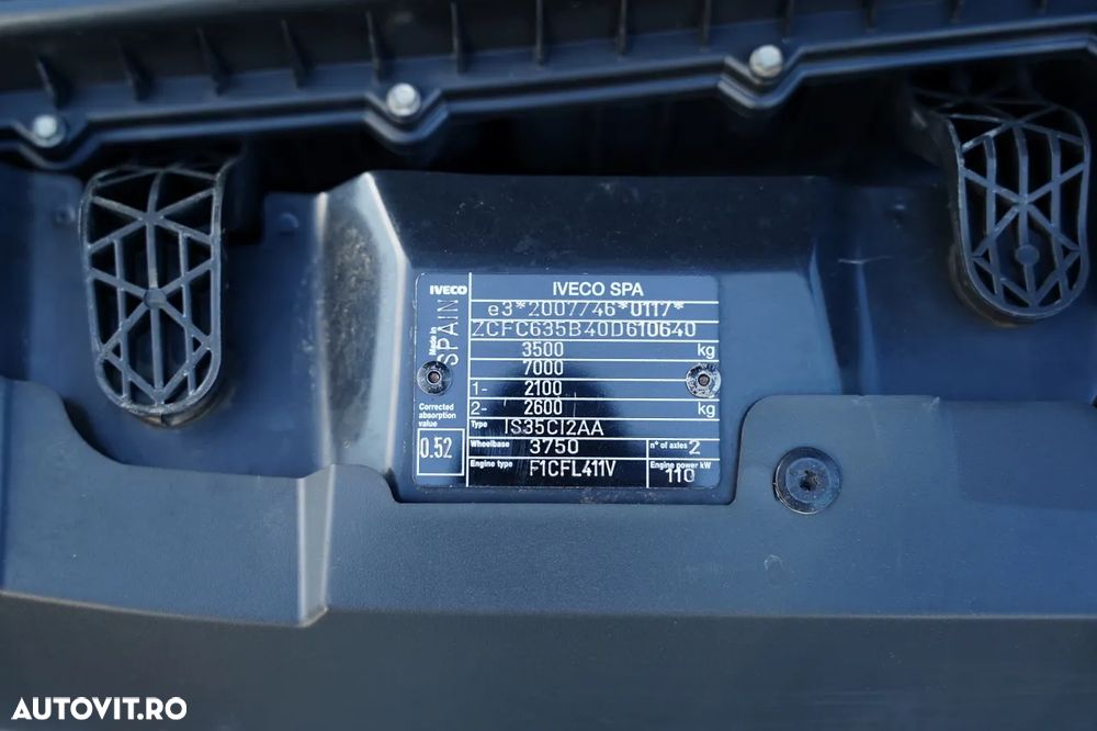 Iveco DAILY 35-150 / OȚEL BASCULABIL SPATE / TRULIU / DUBLU / MANUAL / IMPORTAT / EURO 6 - 37