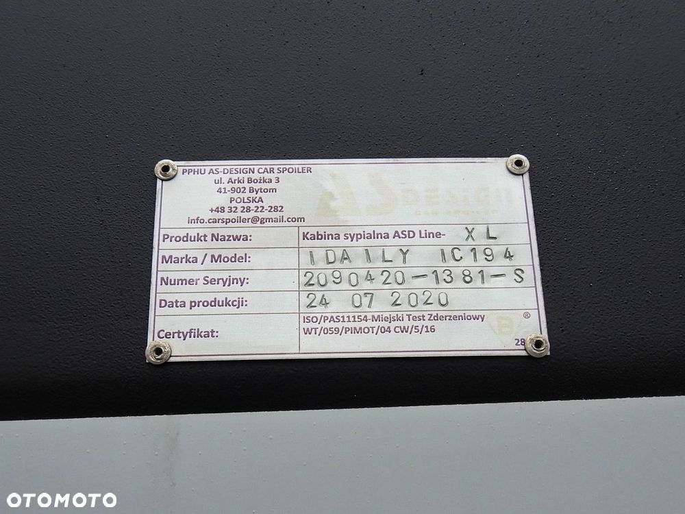 Iveco DAILY  35S18 PLANDEKA 10 PALET WEBASTO TEMPOMAT KLIMATYZACJA  180KM - 22