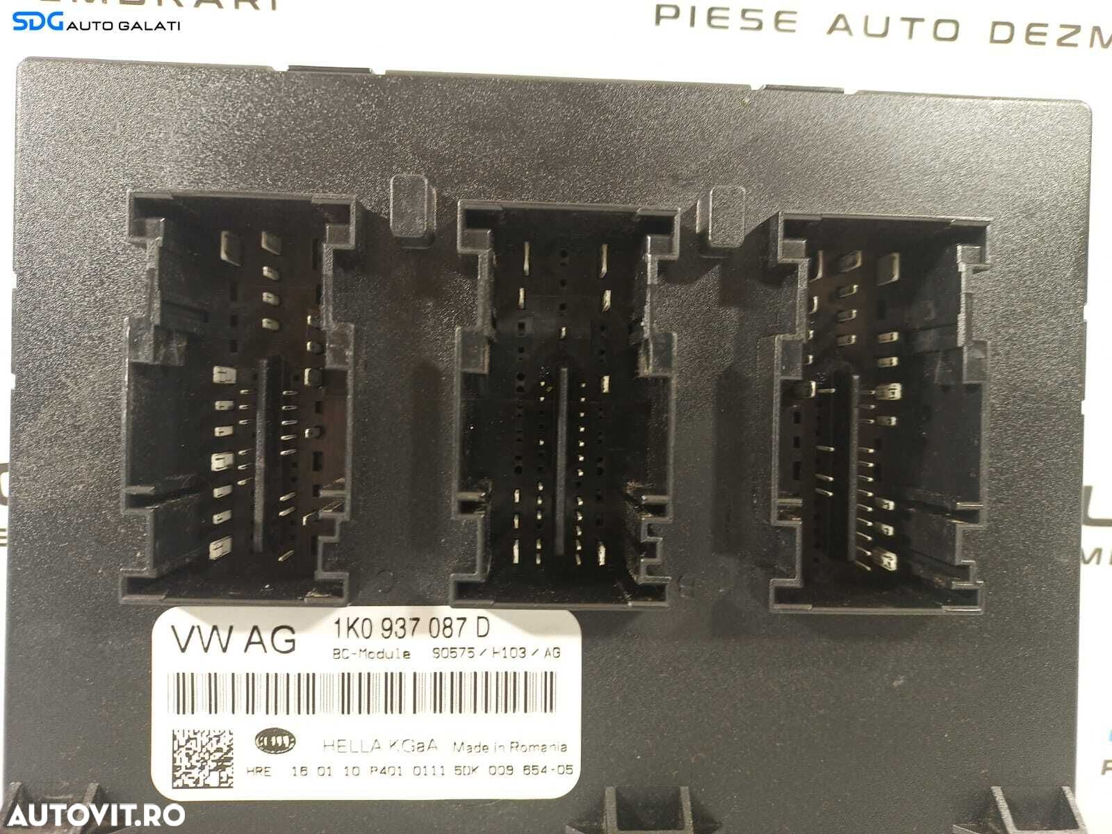 Unitate Modul Calculator Confort Comfort BCM Volkswagen Golf 6 Plus 2008 - 2014 Cod 1K0937087D [L1824] - 3