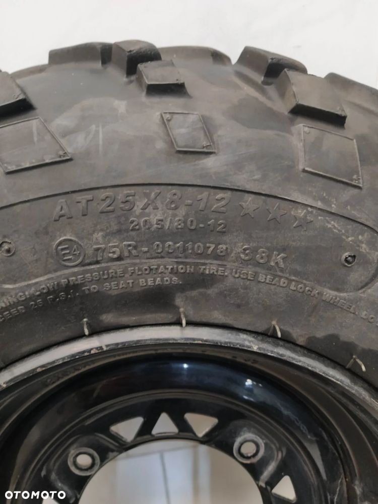 POLARIS SPORTSMAN 570 2X FELGA STALOWA 12X6 R12 2X OPONY CARLISLE AT489 25X8-12 NOWE KOŁA - 6