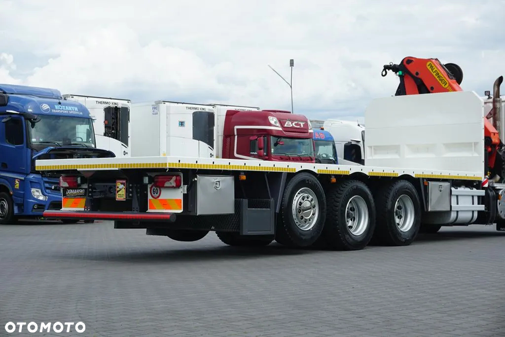Scania / P 420  / 8 X 4 / TRIDEM / SKRZYNIOWY + HDS / PALFINGER PK 26002 /  WYS. 12 M / DŁ. 8 M - 40