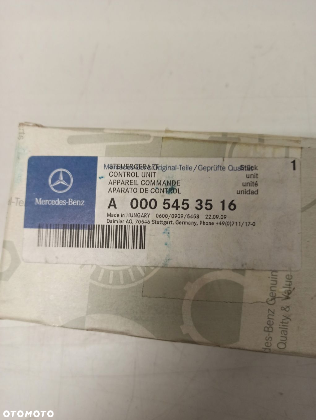 PRZEKAŹNIK ŚWIEC ŻAROWYCH MERCEDES VITO SPRINTER INNE A0005453516 ASO ORG - 3