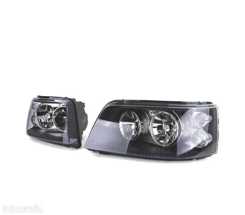 FARÓIS VOLKSWAGEN VW T5 05-09 FUNDO PRETO - 3