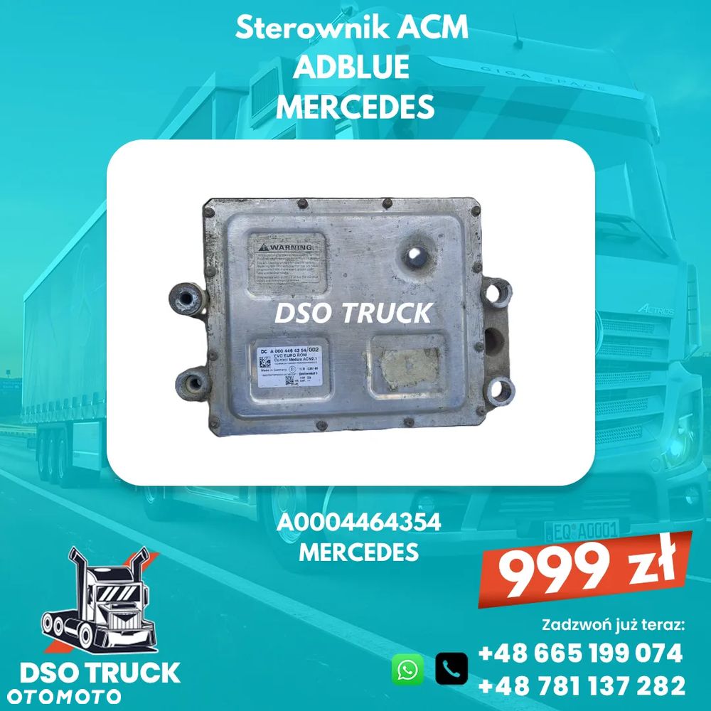 A0004464354 Sterownik ACM adblue Mercedes MP ACTROS AXOR ATEGO - 1