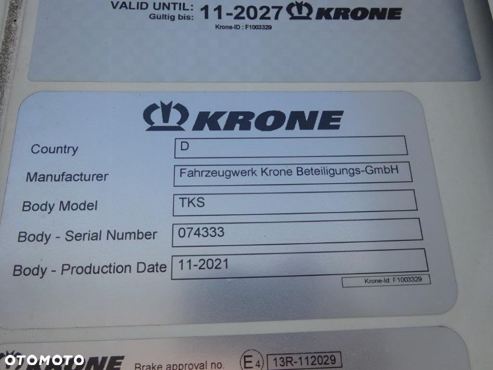 Krone ThermoKing SLXi300, Palettenkasten - 11