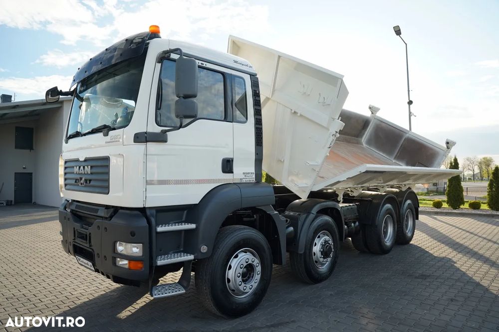 MAN TGA 35.480 / 8x6 / BASCULATOR CU 2 LATE / HYDRODOLT / MEILLER KIPPER / MANUAL / CAMERĂ - 11