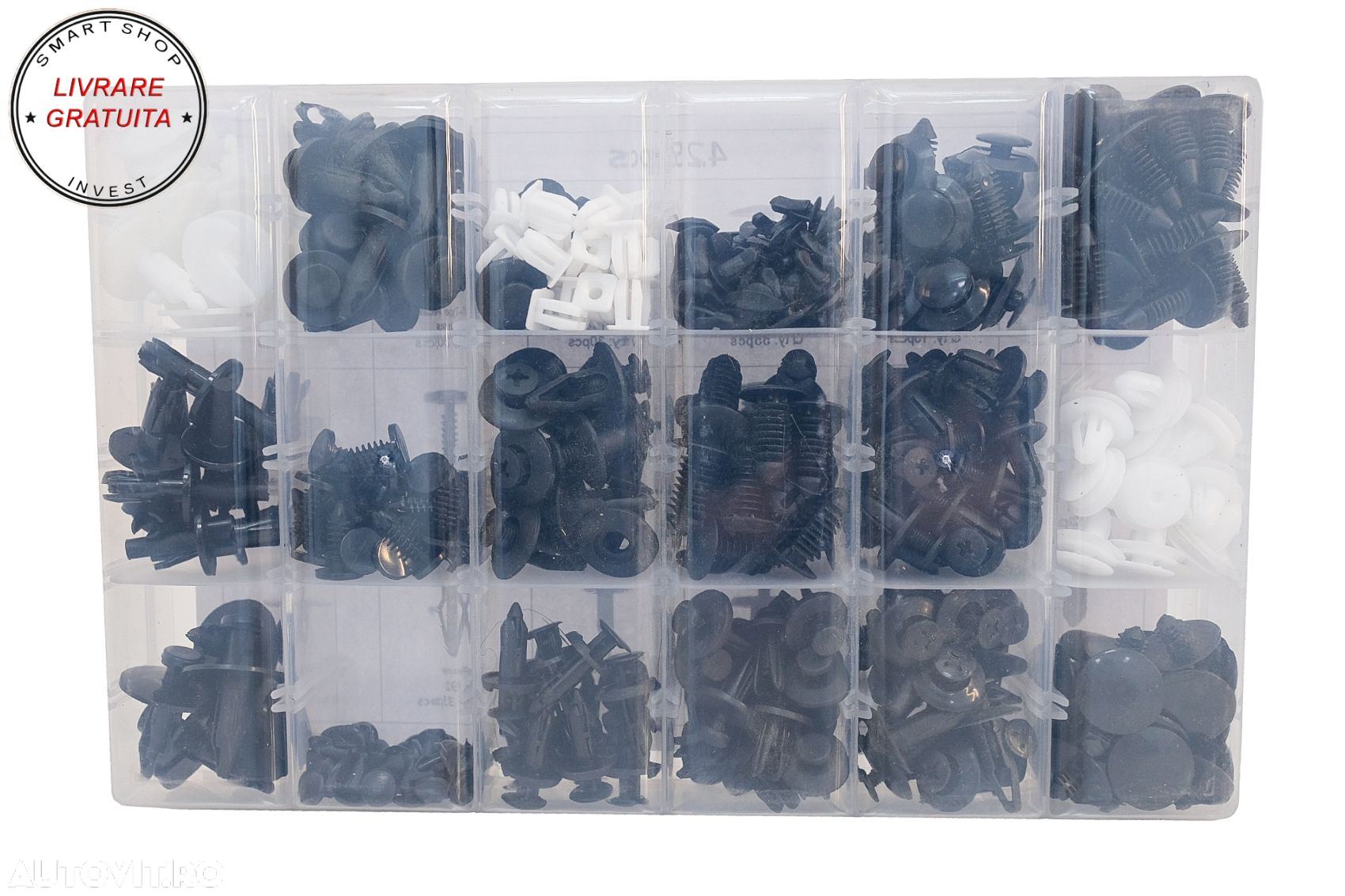 Set 425 Piese Cleme de Fixare Protectie Clipsuri Auto- livrare gratuita - 3