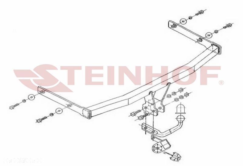 Hak Holowniczy + WIĄZKA 7PIN do Seat Ibiza 3/4 drzwi od 2002 do 2008 - 2