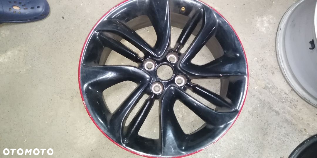 OPEL CORSA OPC felga 17X7 ET44 4x100 BLACK/RED AAC1 - 4