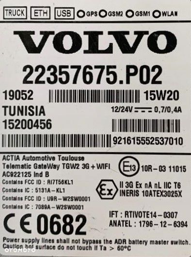 KOMPUTER STEROWNIK MODUŁ GPS VOLVO FH 4 22357675 - 2