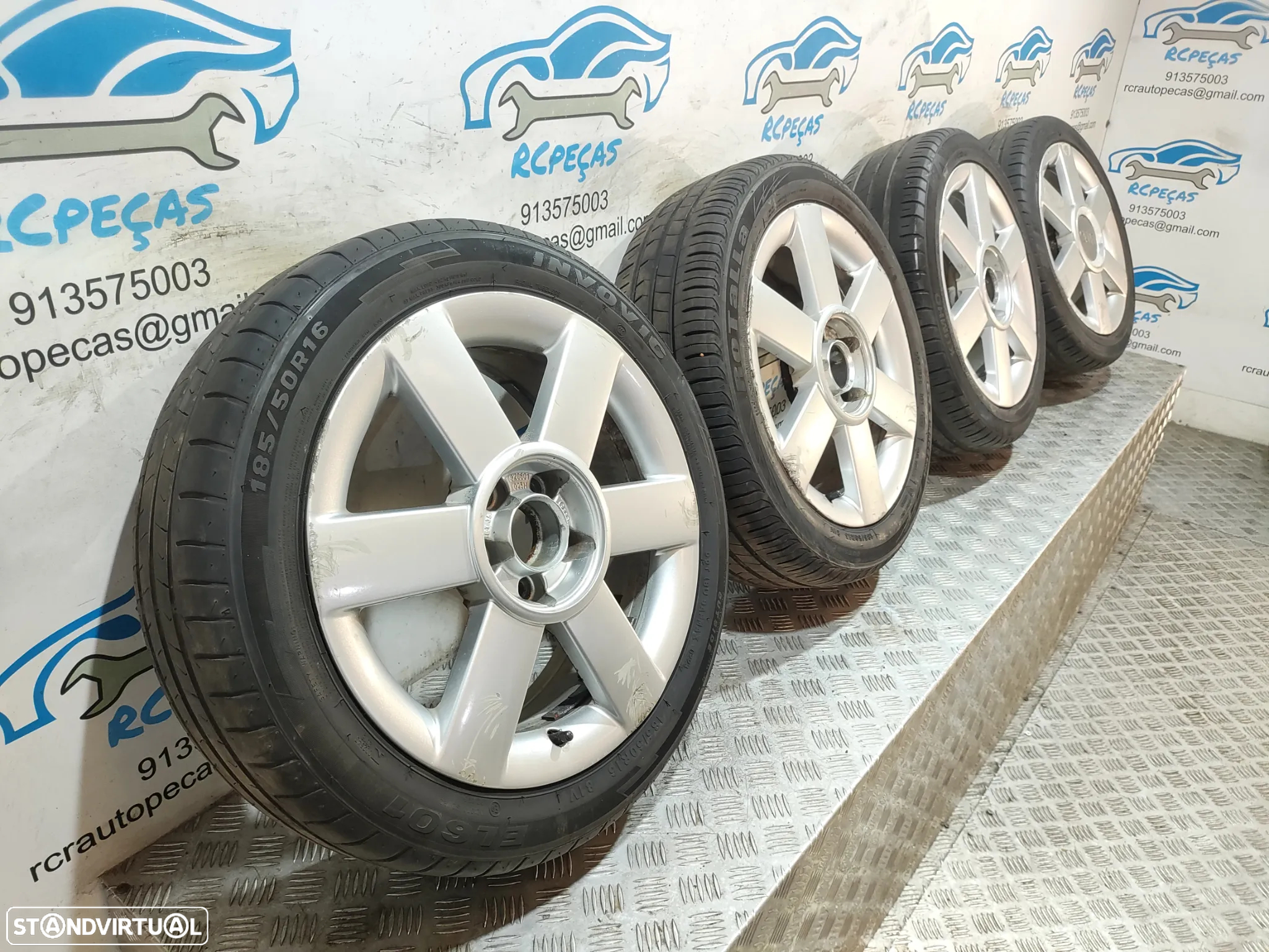 Conjunto Jantes 16 Originais Audi A2 6J ET35 5x100 - 9