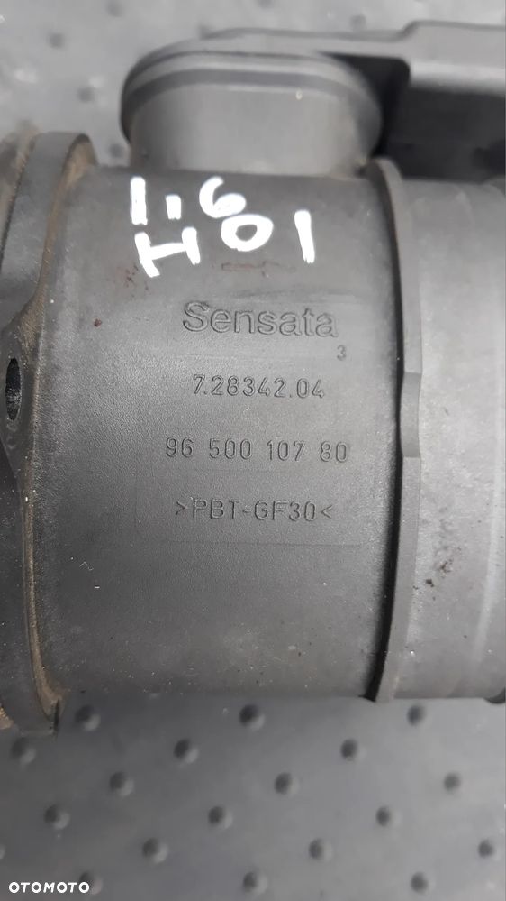 PRZEPŁYWOMIERZ Powietrza Peugeot Citroen Ford 1.6 HDI 9650010780 72834204 - 1