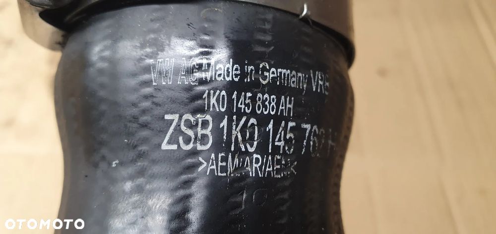 Przewód wąż rura intercoolera VW Passat B7 1.6 TDI 1K0145838AH 1K0145770AE - 10