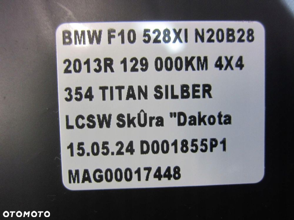BMW F10 528i N20 F07 F11 FILTR POWIETRZA OBUDOWA FILTRA 7612014 13717612014 - 10