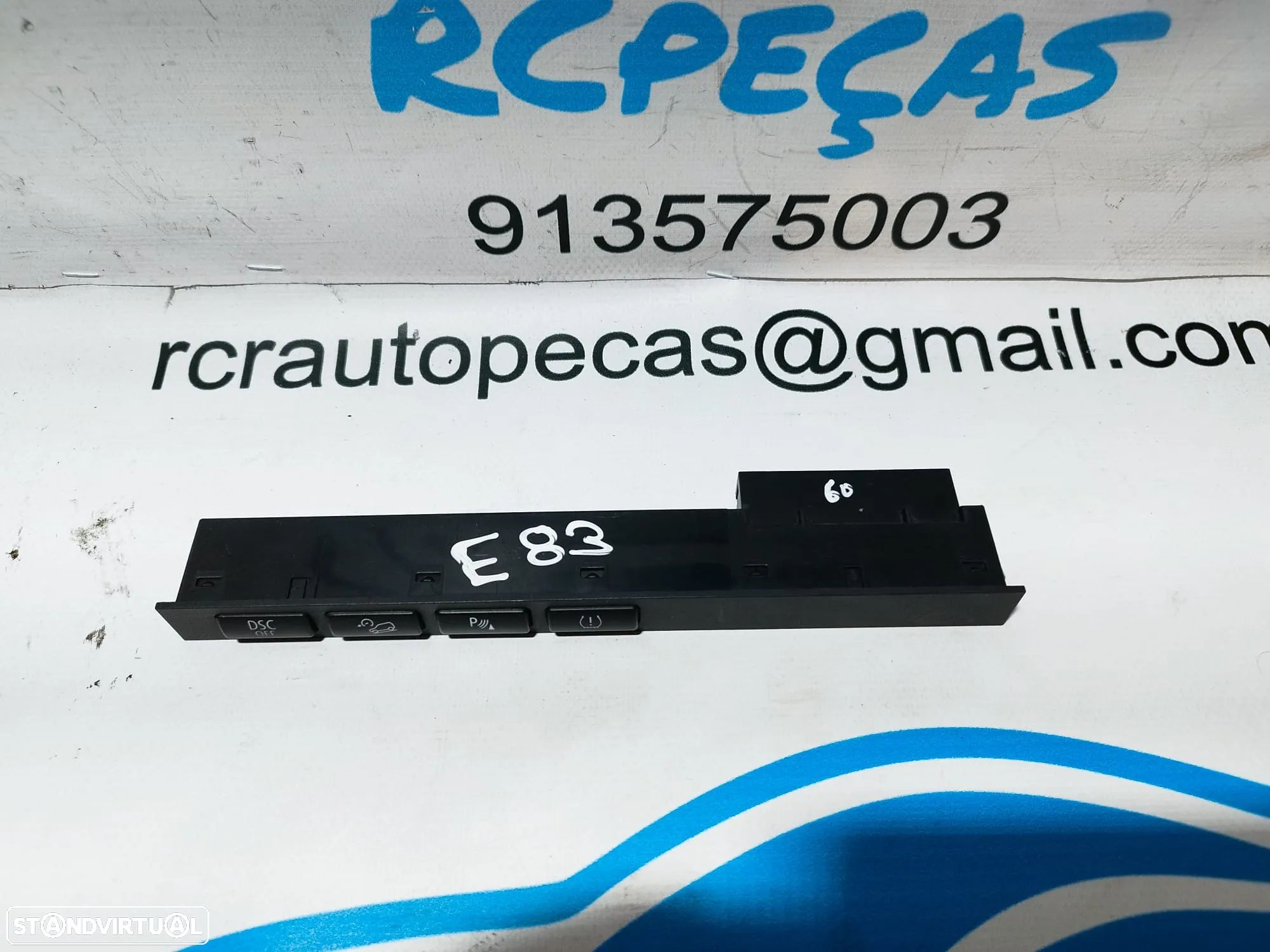 COMUTADOR BOTÃO BOTÕES SWITCH CONTROL DE TRAÇAO SENSOR ESTACIONAMENTO DSC BMW X3 E83 61313435201 03742537  M47/T2 204d4 - 1