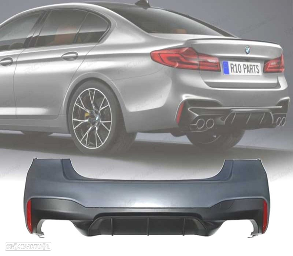 PARA-CHOQUE TRASEIRO PARA BMW G30 17-19 LOOK M5