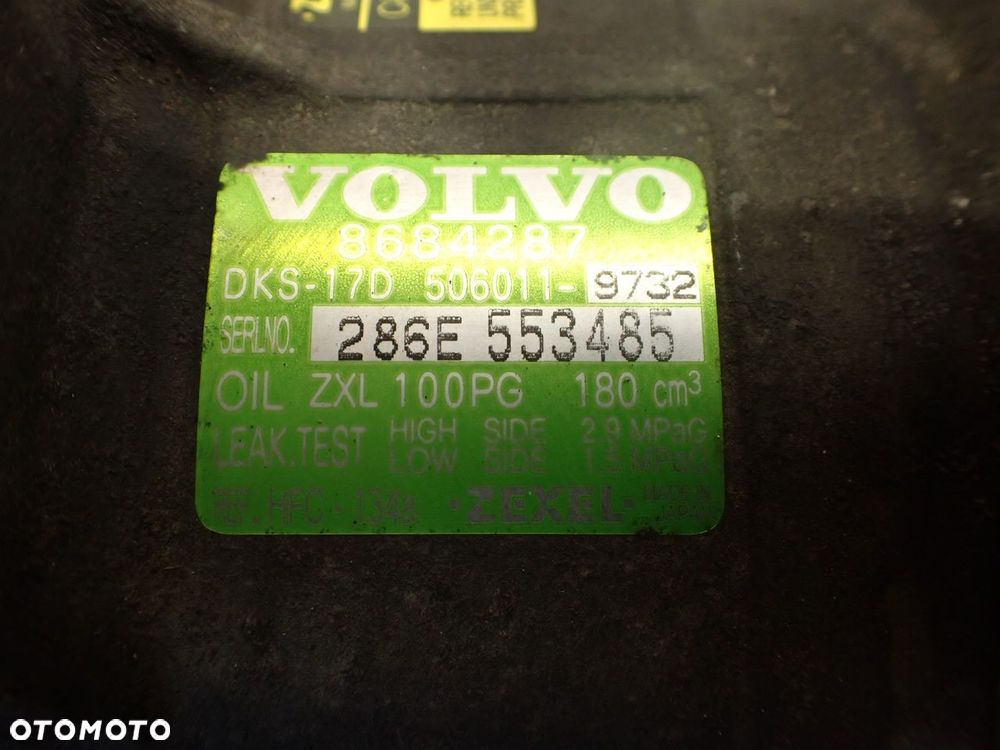 SPRĘŻARKA KLIMATYZACJI VOLVO S80 2.4 8684287 - 12