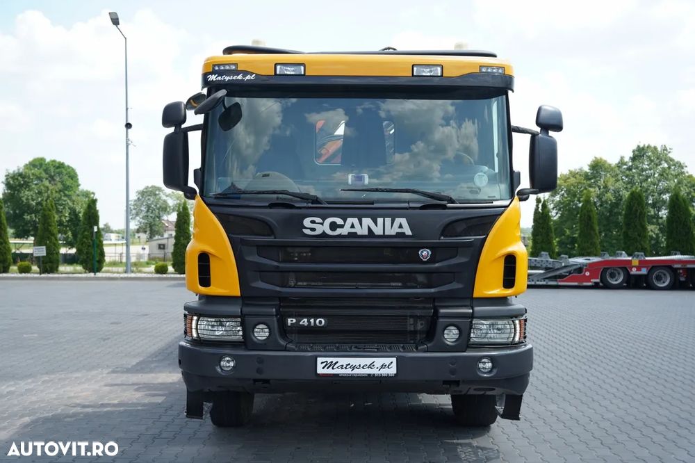 Scania P 410 / 8x4 / BASCULĂ - 5,15 M + ATLAS 116.3 HDS / ROTATOR / EURO 6 / - 21