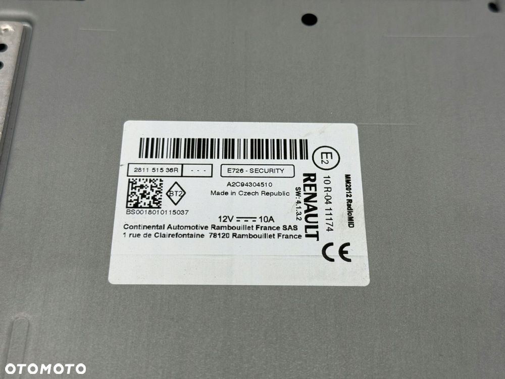 stacja multimedialna radio renault captur 281151536r - 4