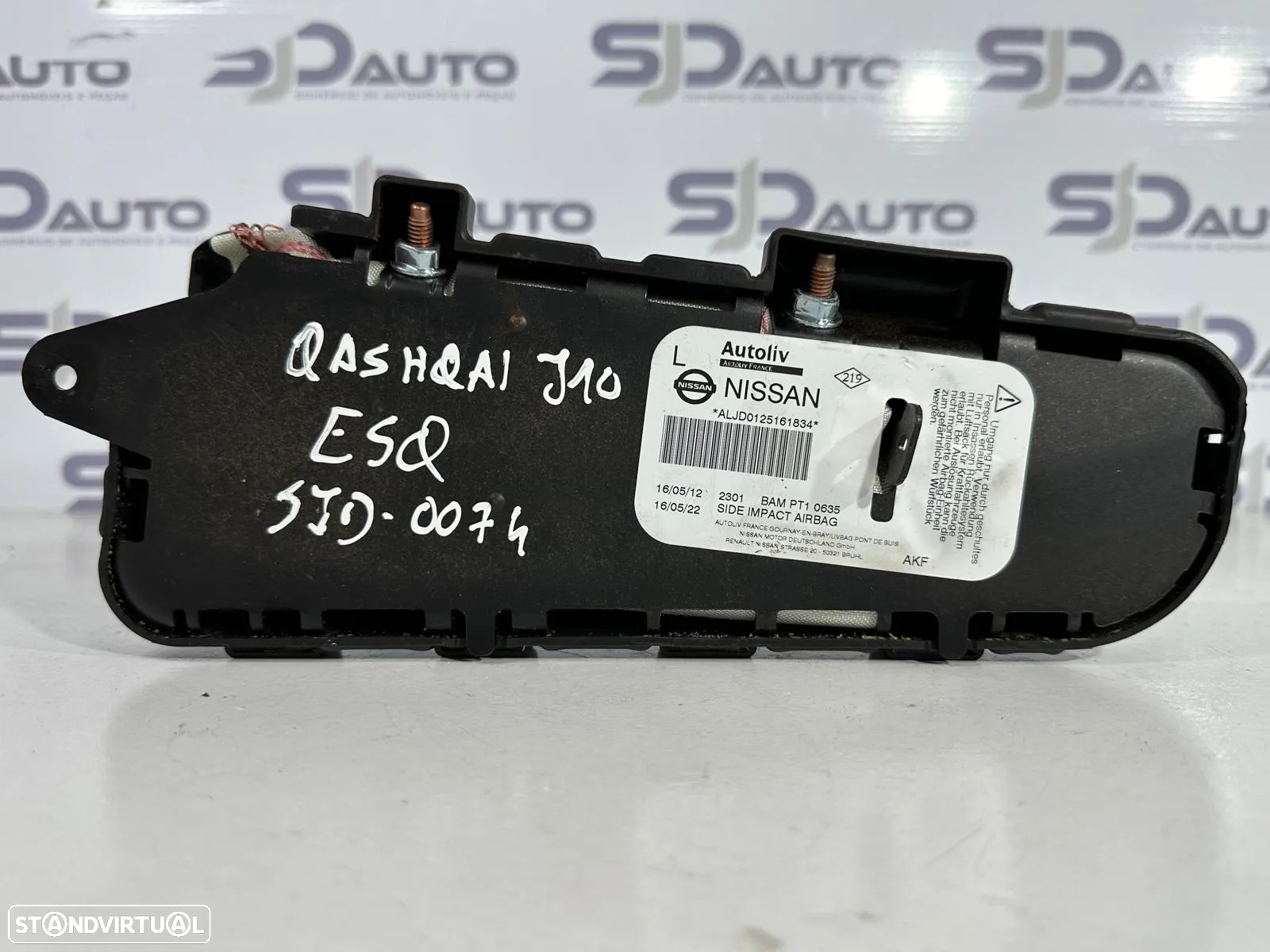 Airbag Banco Direito / Esquerdo - Nissan Qashqai (J10) (2013) - 8