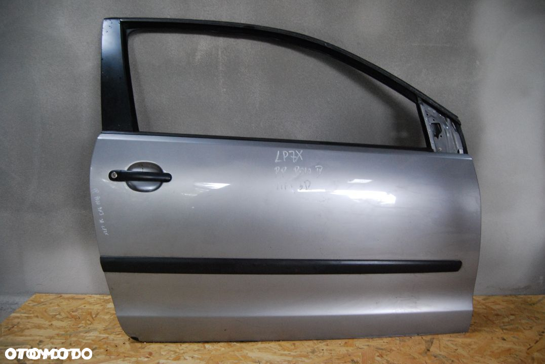 DRZWI PRAWE PRZEDNIE VW POLO IV 9N3 3D LIFT LP7X - 2