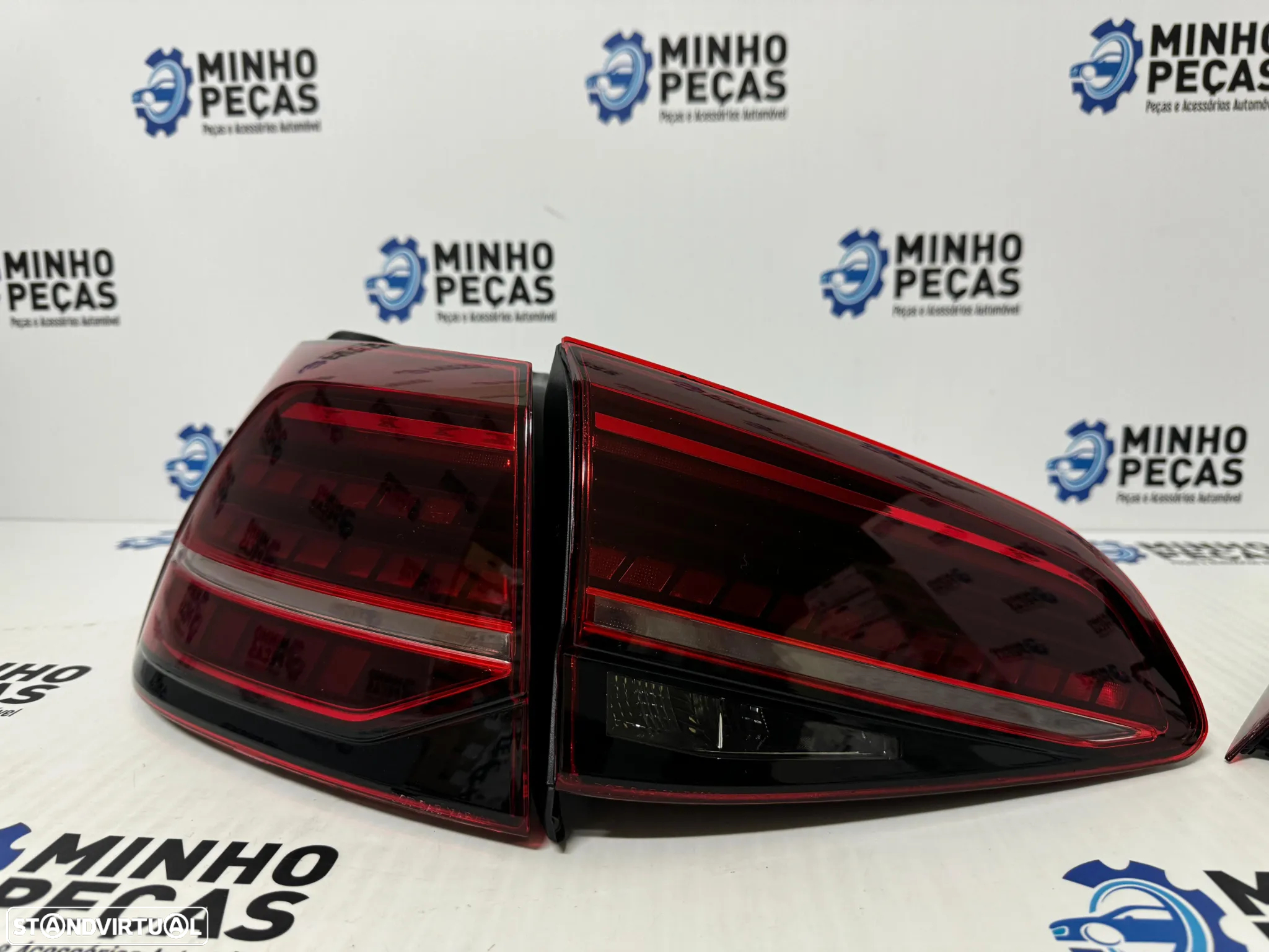 Farolins Traseiros VW Golf 7 e 7.5 Full Led Red Escurecidos - 7
