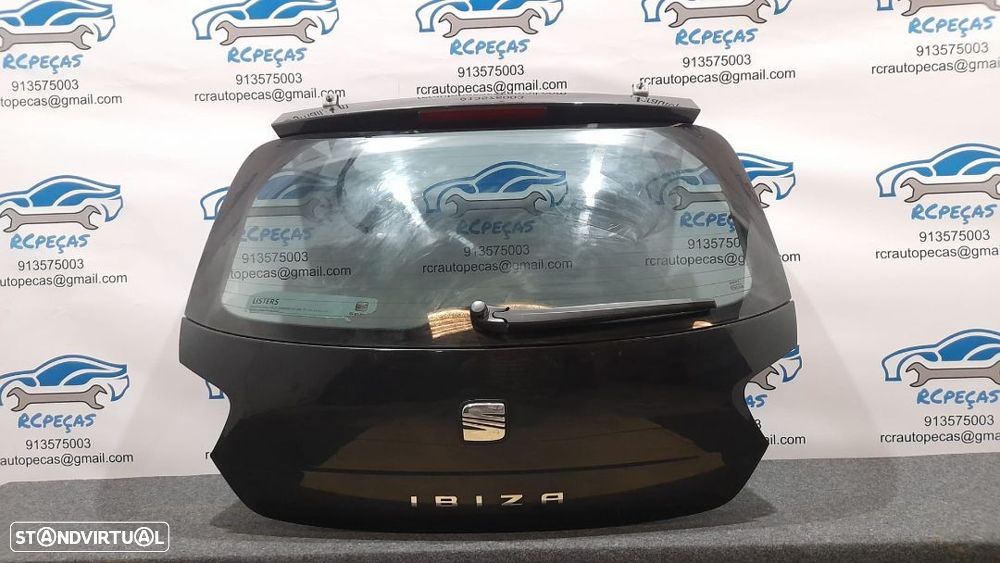 PORTA TAMPA MALA SEAT IBIZA IV 4 MK4 6J FECHO PUXADOR VIDRO MOTOR 3º STOP - 1