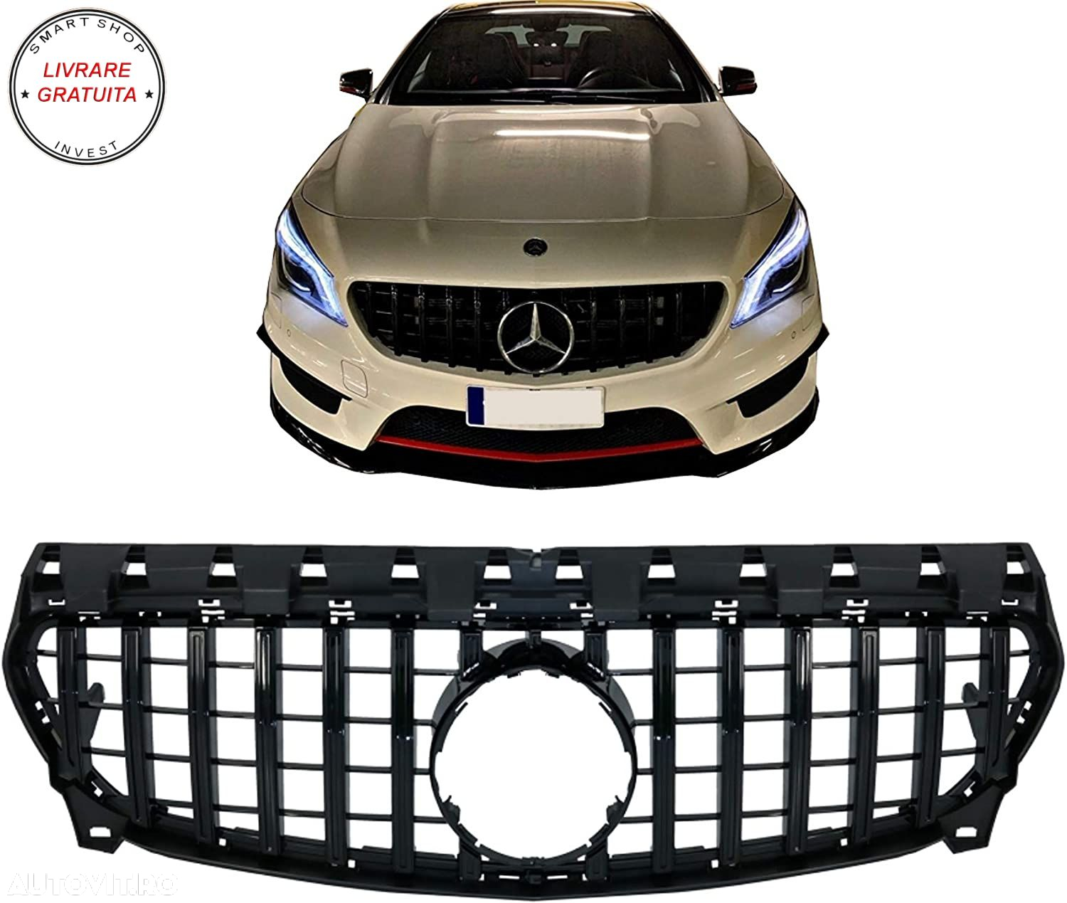 Grila Centrala Mercedes CLA C117 X117 W117 Facelift (2016-2018) CLA45 GT-R Panamer- livrare gratuita - 6