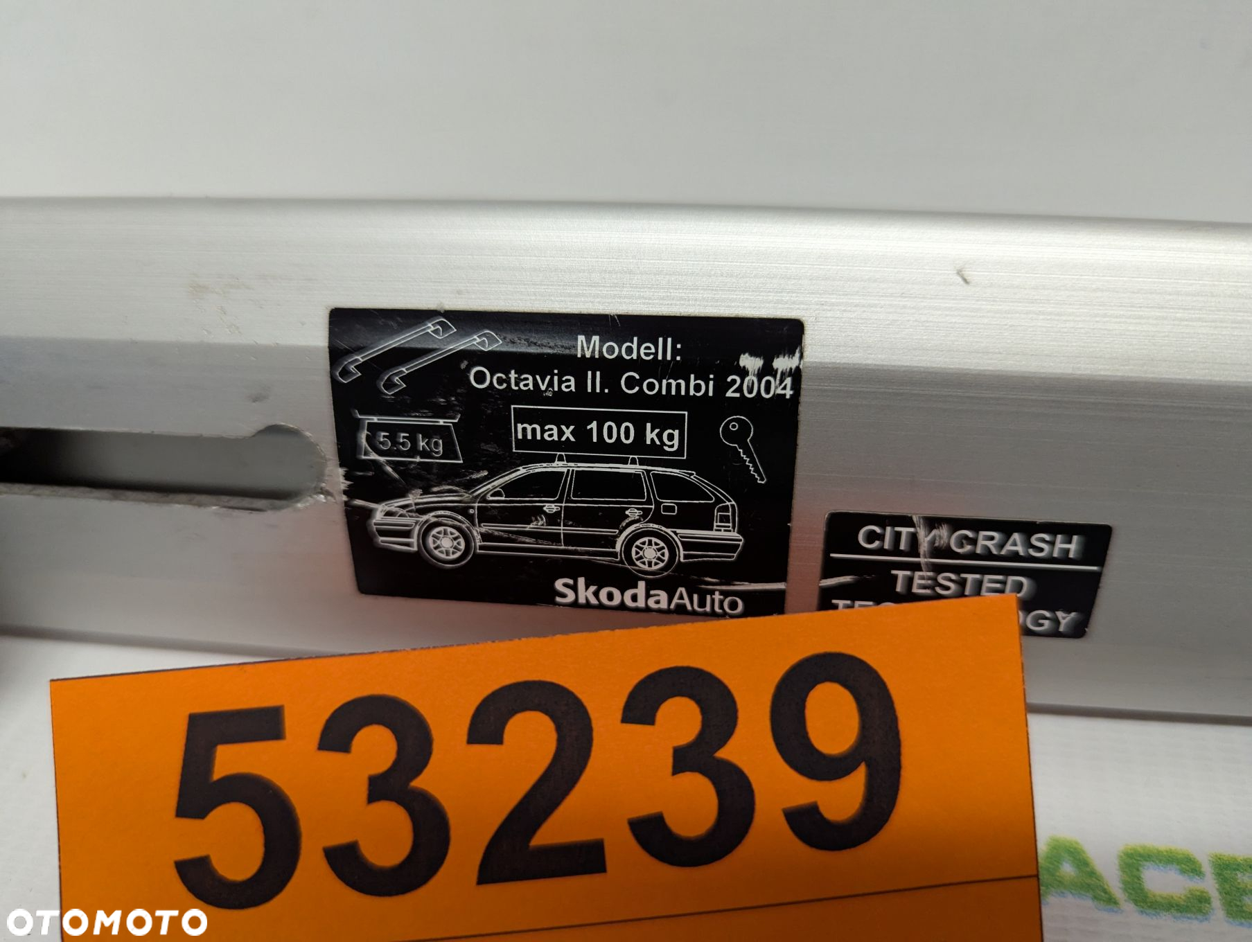Bagażnik dachowy bazowy belki poprzeczki Skoda Octavia 2 kombi - 6