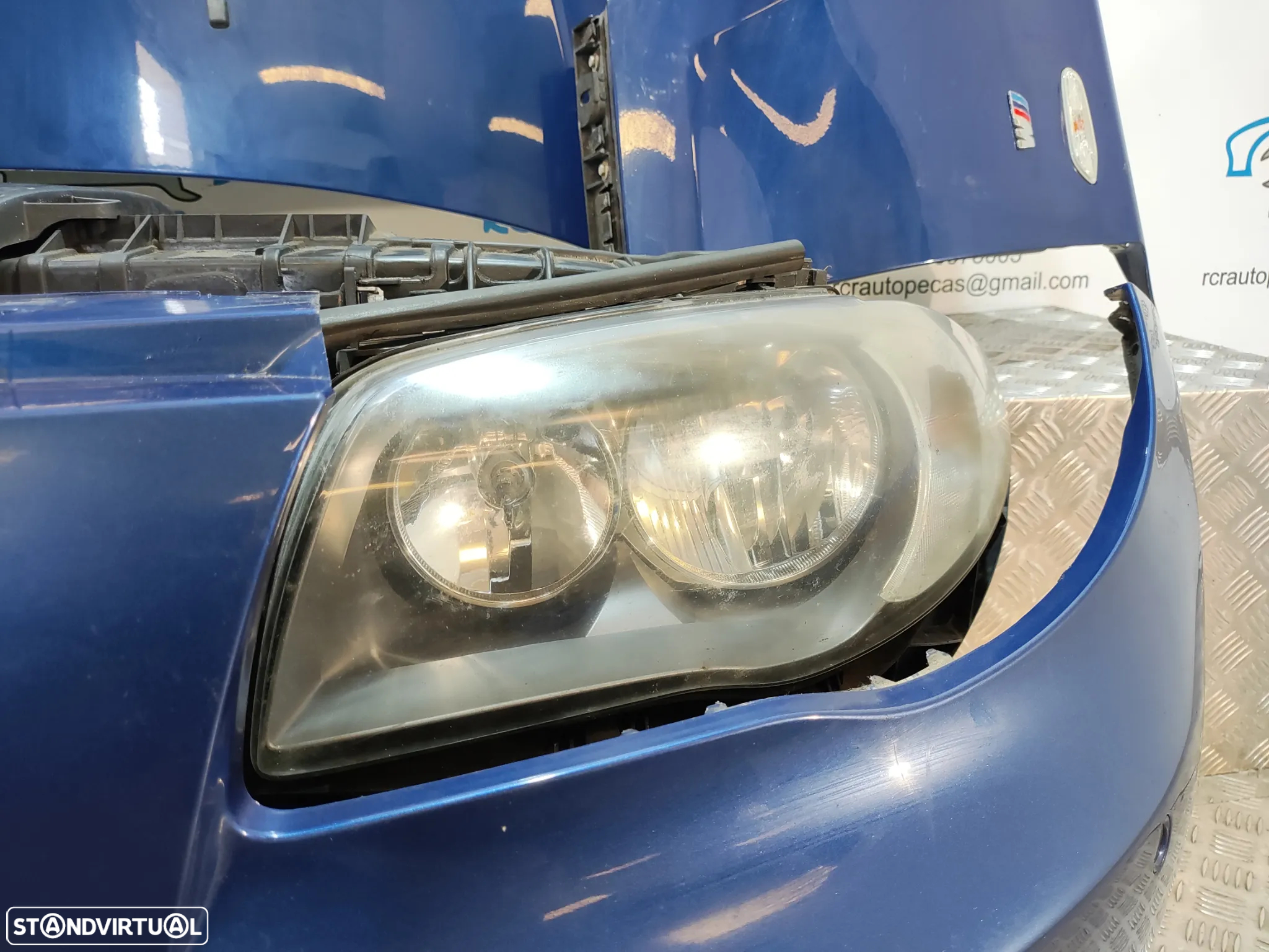 FRENTE COMPLETA BMW SERIE 1 E87 E81 PACK M PARACHOQUES SENSORES GUARDA-LAMAS OTICAS RADIADOR VENTILADOR FRENTE FIBRA REFORÇO - 6