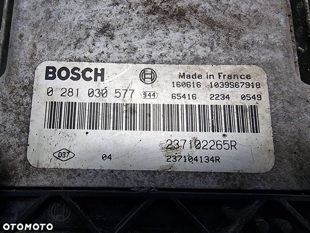 KOMPUTER SILNIKA ECU RENAULT MASTER III 0281030577 - 3