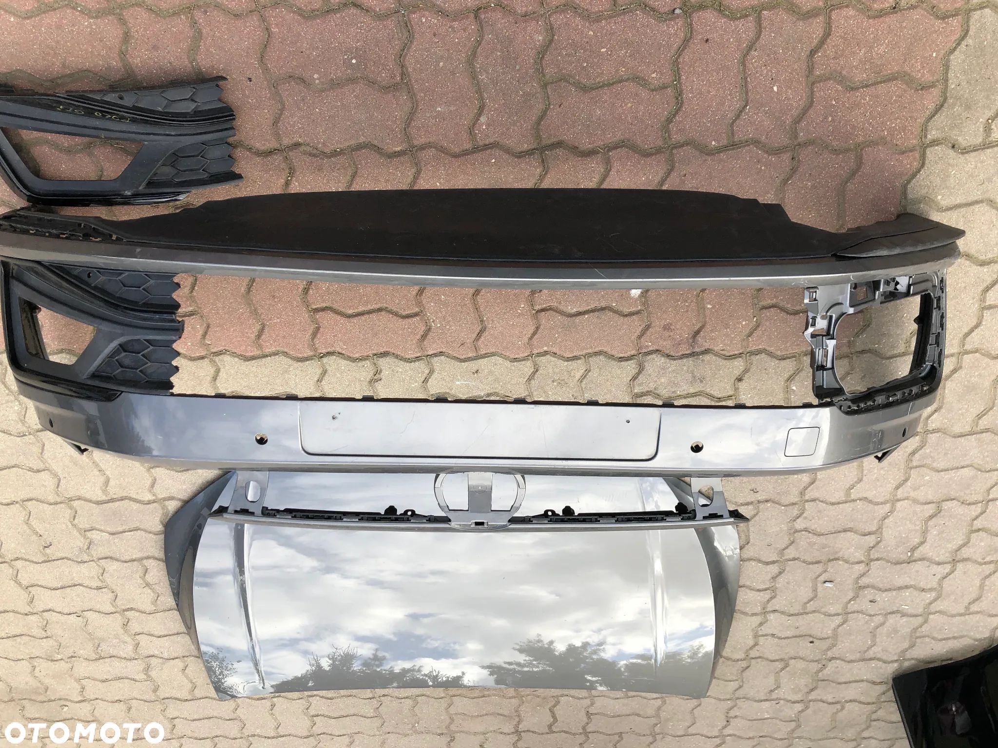 VW POLO 2G0 R- LINE ZDERZAK PRZEDNI HALOGEN GRILL BELKA MASKA - 1