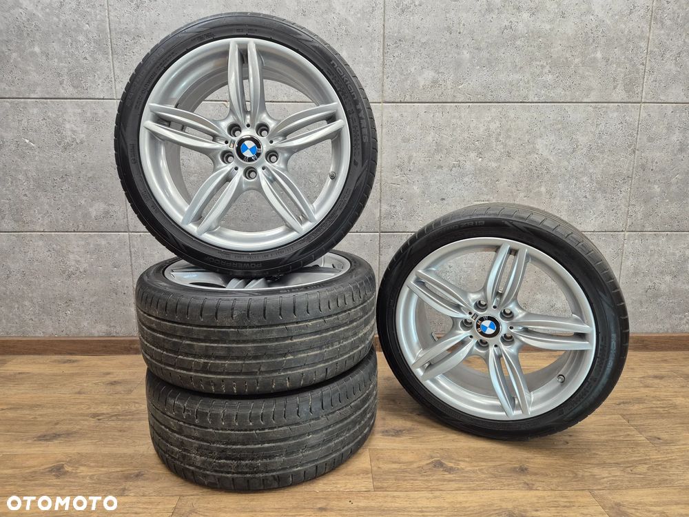 BMW ALU FELGI KOŁA 19" 5x120 STYLING 351 F10 F06 F12 F13 F11 ORYGINALNY LAKIER 8,5J ET33 M-PAKIET KOMPLET + OPONY 245-40 21r - 1