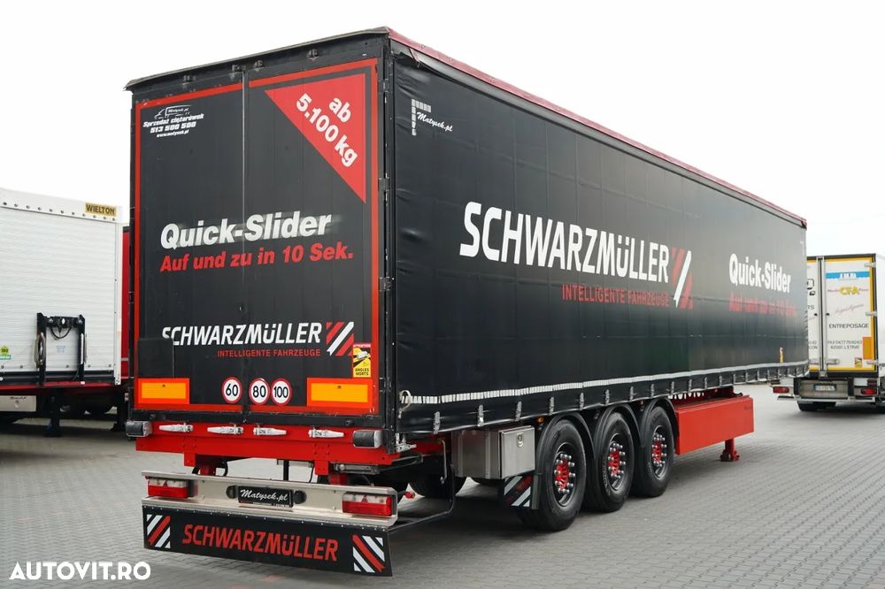 Schwarzmuller CORTINĂ / STANDARD / CORTINĂ RAPIDĂ / COȘ PENTRU PALEȚI / AXE SAF - 6