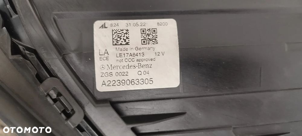 Mercedes S Klasa W223 A2239063305 2020- Digital Light Led Lewa Idealna Oryginał - 7