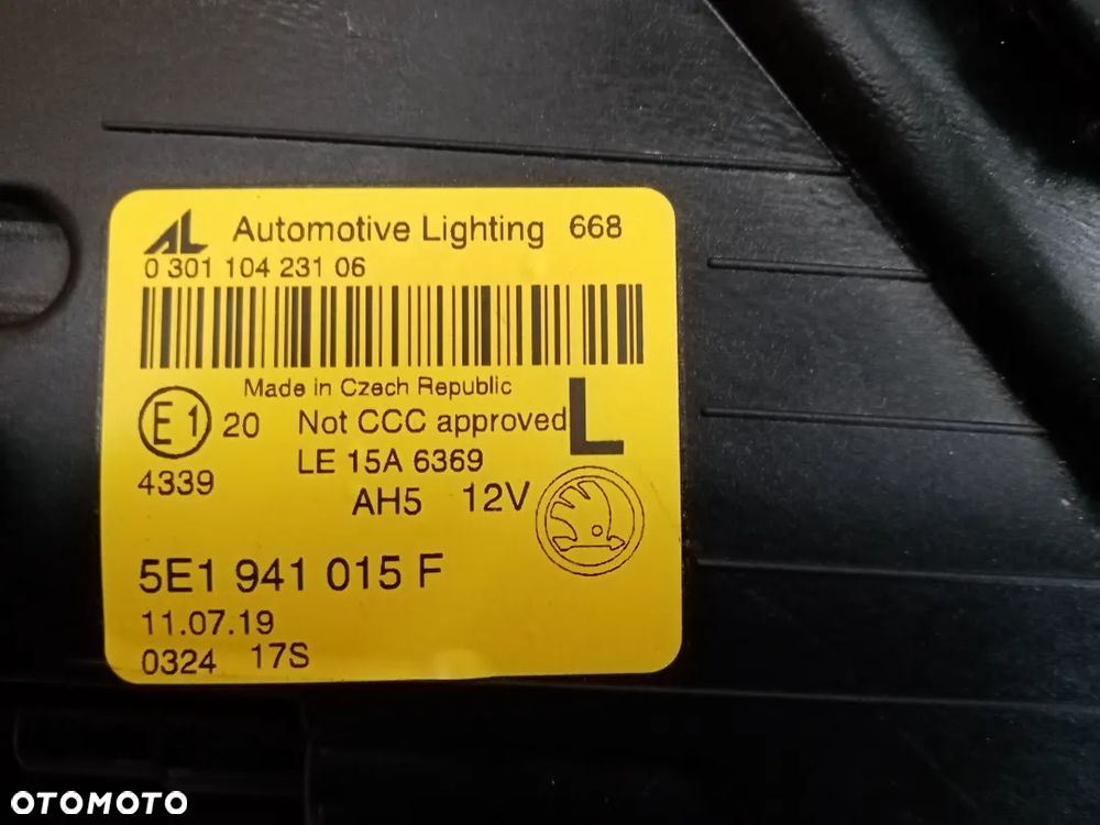 Lampa lewy przód przednia lewa Full Led Skoda Octavia III 3 Lift 5E1941015F - 8