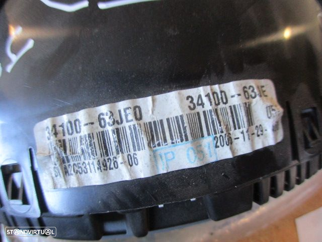Quadrante 3410063JE 3410063JE0 SUZUKI SWIFT 3  2007 1.3I 90CV 5P VERMELHO KM/H DIGITAL - 4