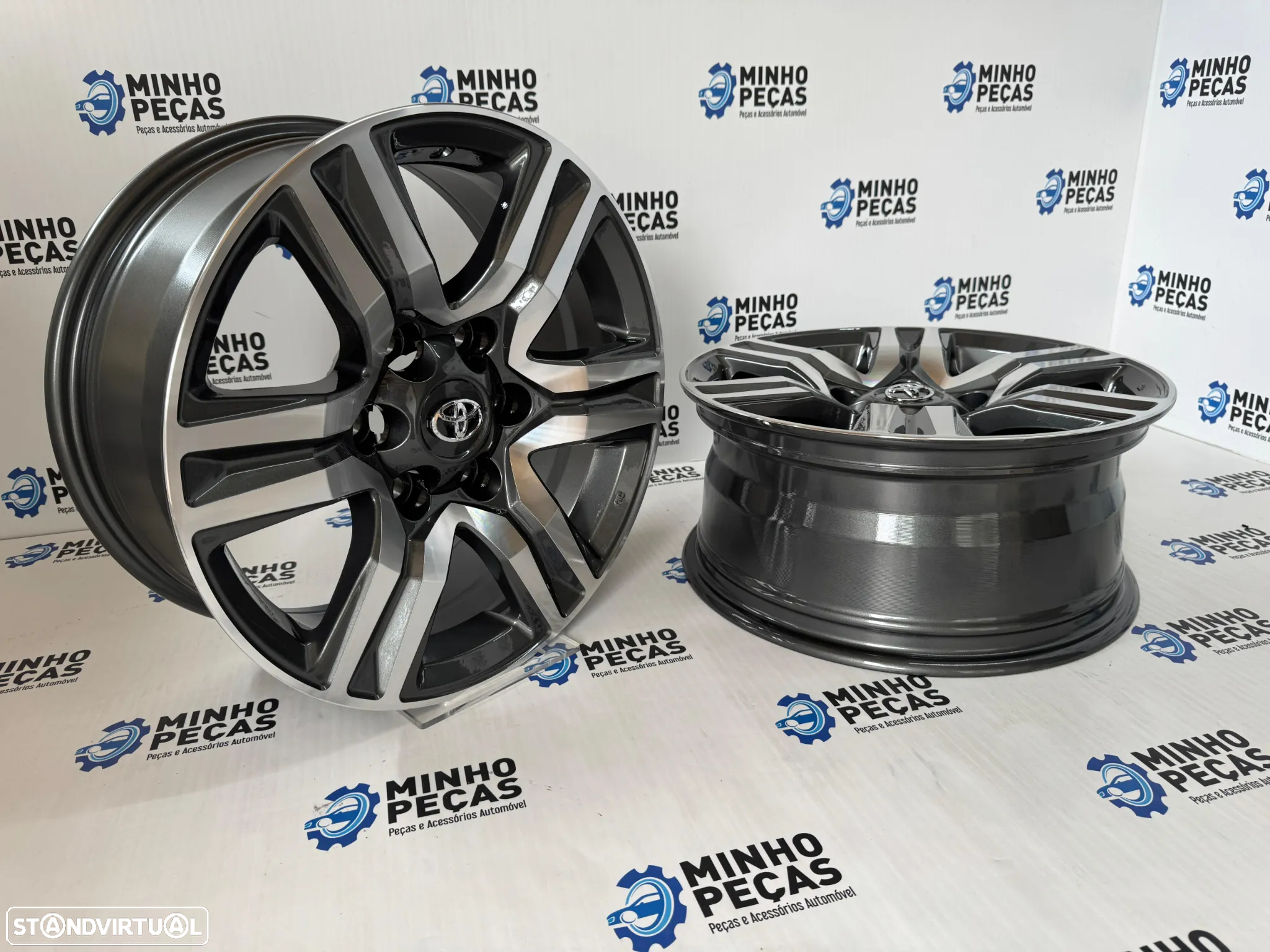 Jantes Look Toyota Hilux SRX/SW4 em 17 (6x139.7) Gunmetal Machined - 6