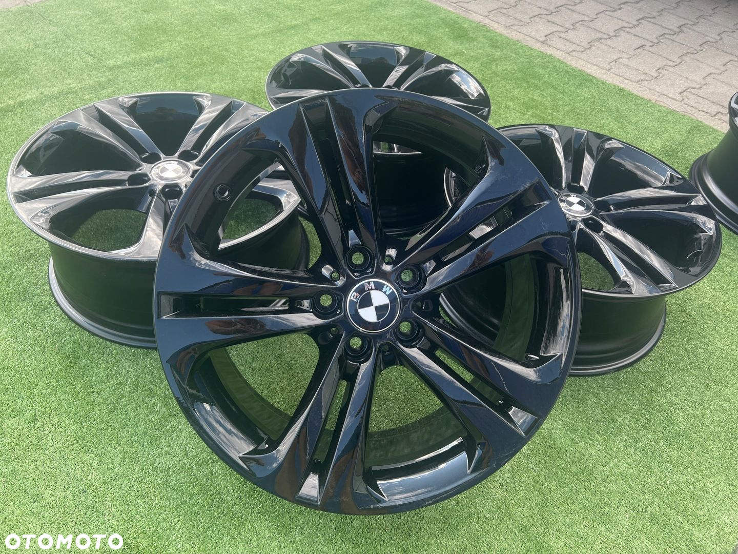 KOMPLET FELG FELGI ALU BMW F30 F10 X3 SERIA 3 5 3GT 19 ET36 ORYGINALNE - 2