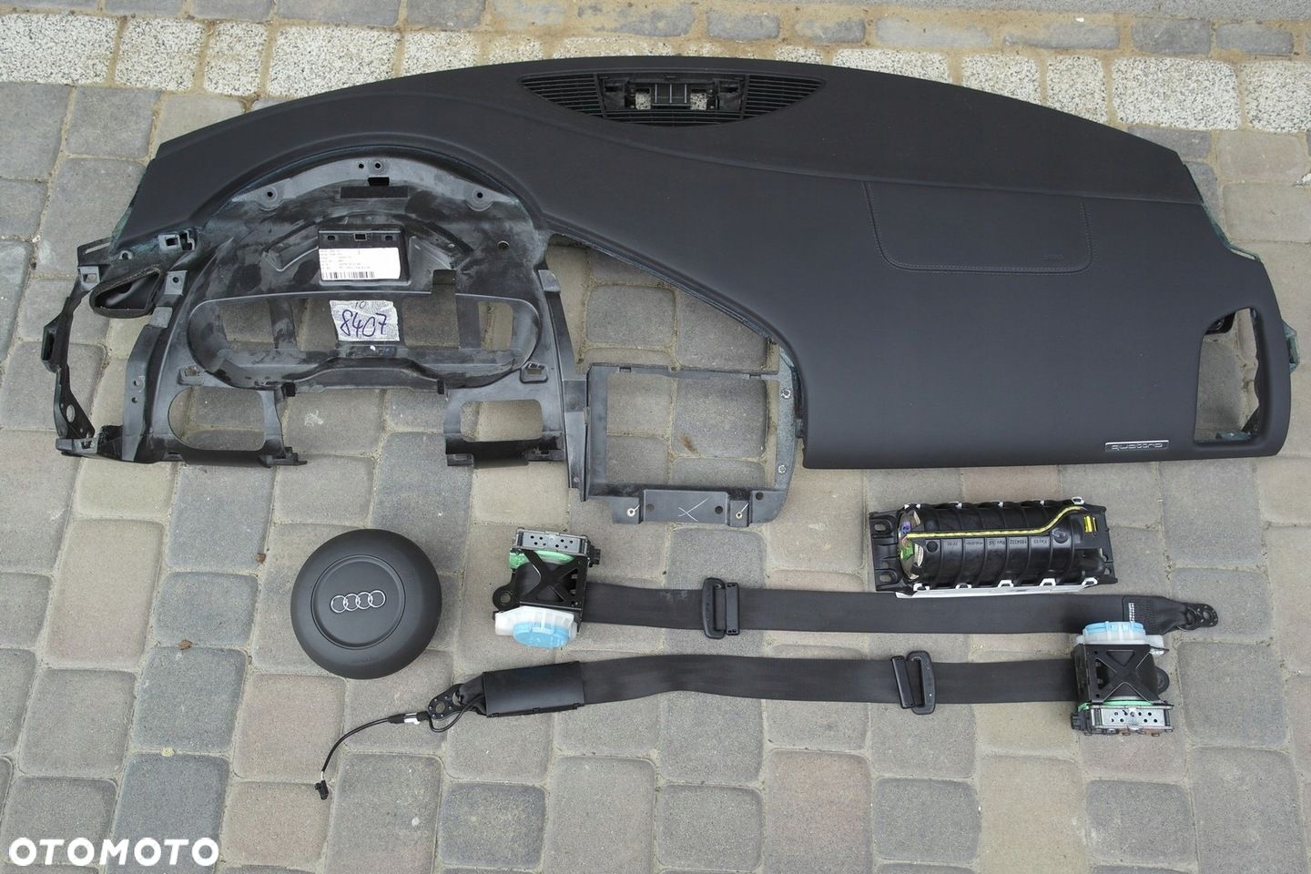AUDI R8 R 8 DESKA KOKPIT PÓŁKA PULPIT AIRBAG PASY - 1