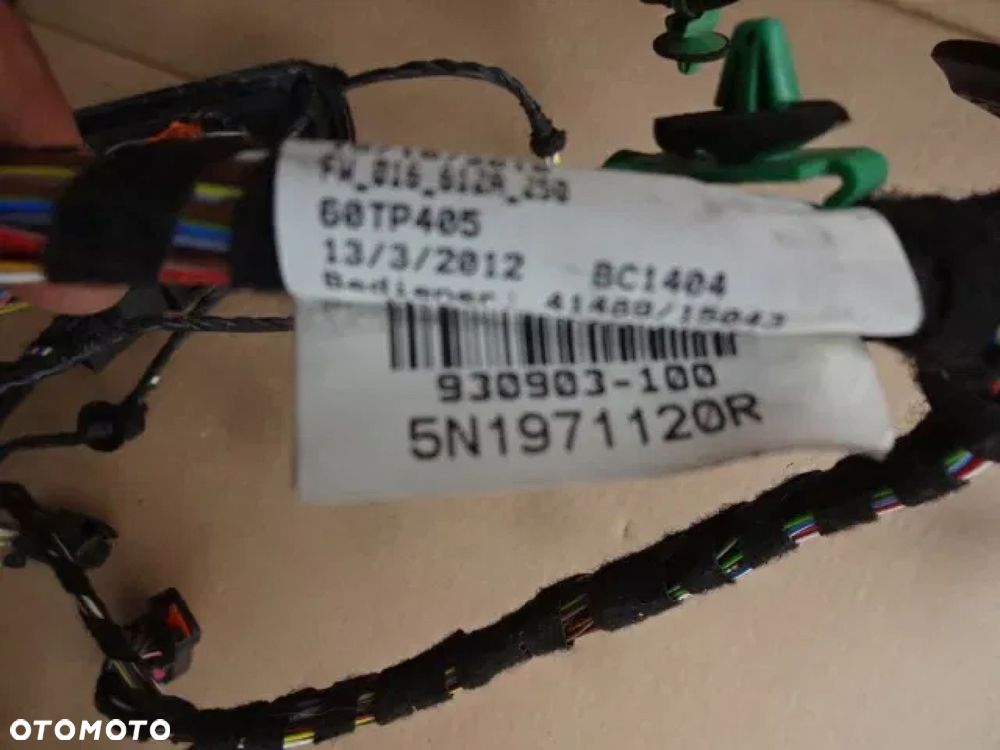 VOLKSWAGEN TIGUAN I LIFT 5N0 INSTALACJA DRZAWI LEWY PRZÓD - 3