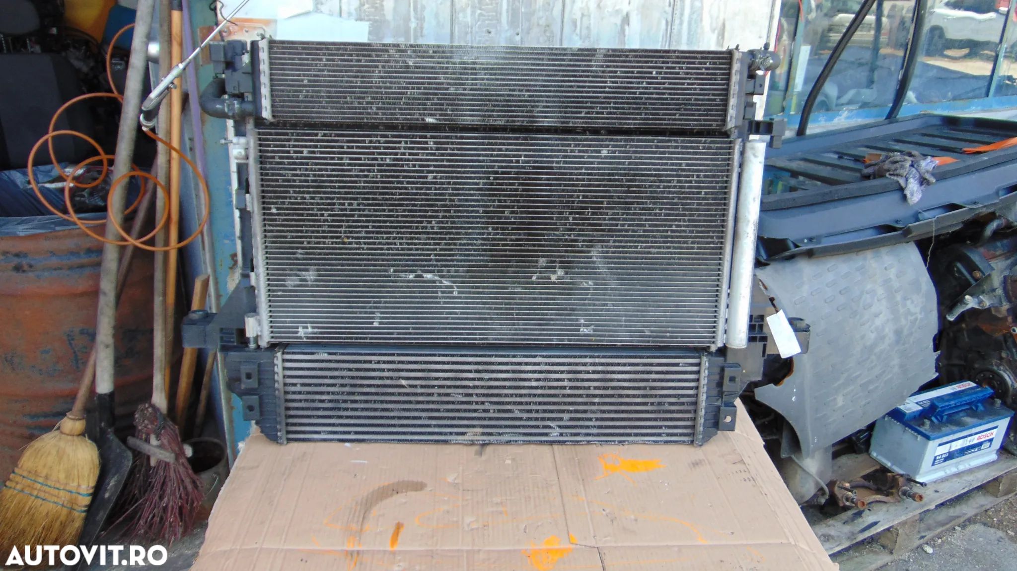 Set radiatoare renault master 2018-prezent radiator apa clima intercooler ventilatoare 2.3 euro 6 opel movano - 1