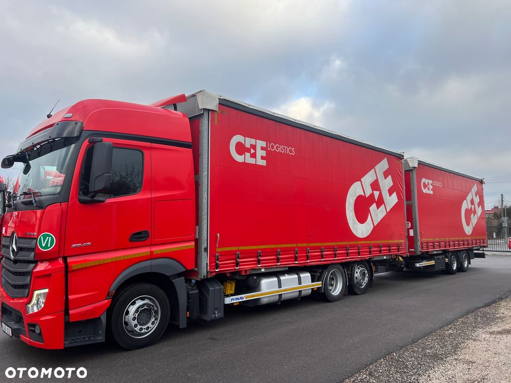 Mercedes-Benz ACTROS  MP5 euro6 6x2 jumbo zestaw  120m 38palet - 4