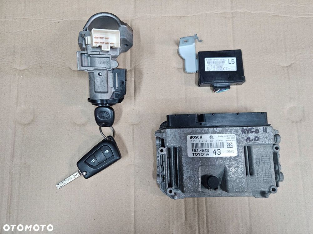 toyota aygo ii 14-18 1.0 komputer kluczyk stacyjka - 1