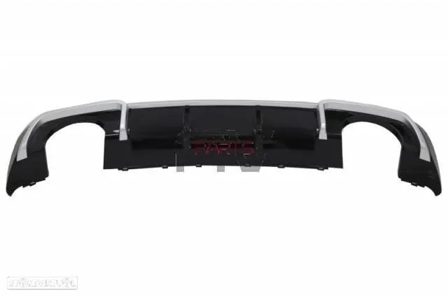 Difusor com Ponteiras Audi A3 8V Sportback / Hatchback (2016 a 2019) Look RS3 S-Line - 2