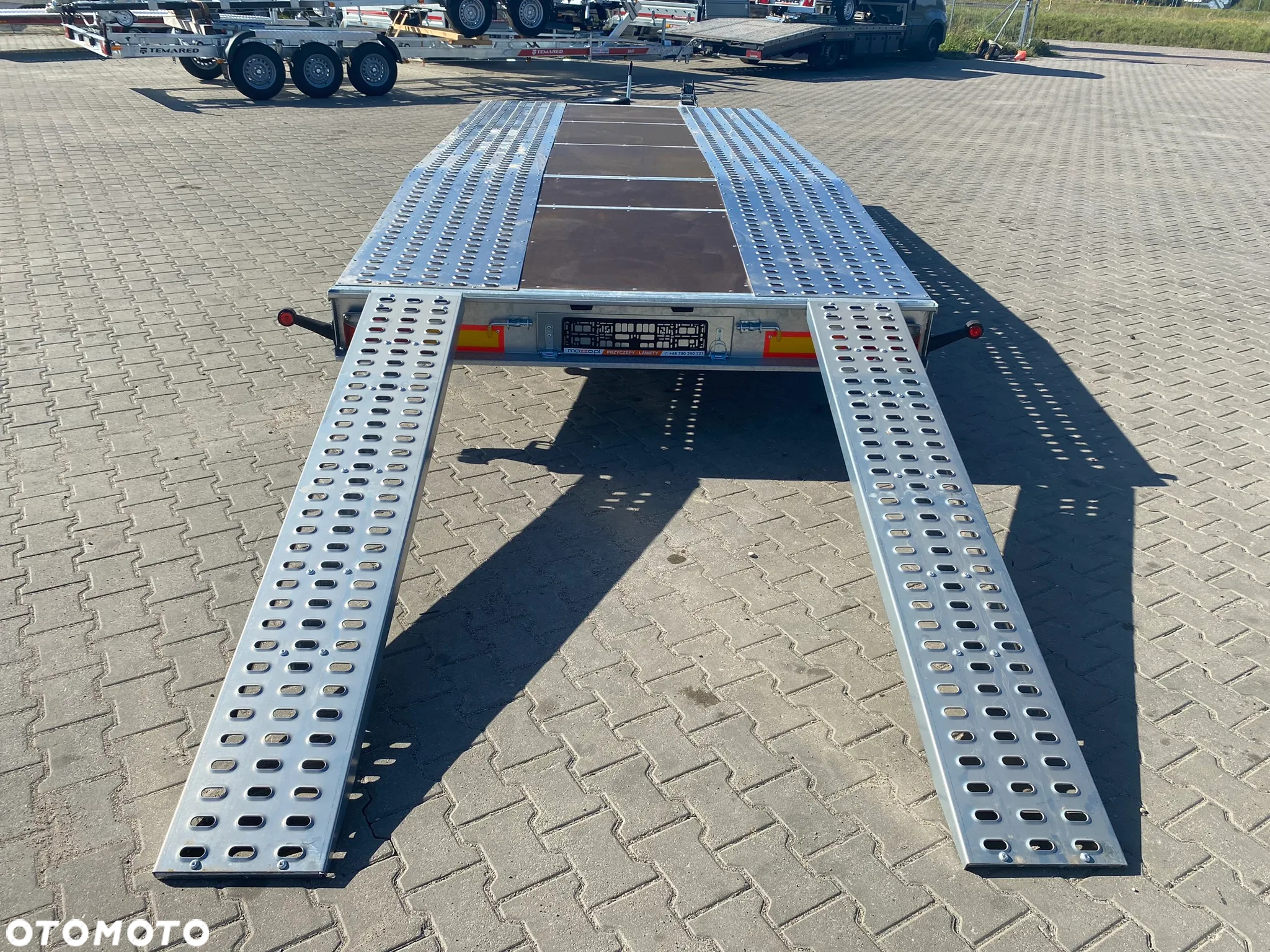 Niewiadów DOSTAWA! Laweta JUPITER wym. 450x210 Podłoga ze sklejki, najazdy, wciągarka, koło zapasowe! DMC 2700 kg Idealna do przewozu samochodów! - 12