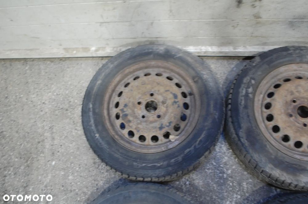 FELGI STALOWE + OPONY ZIMOWE 1K0601027C 5X112 ET47 6J VW GOLF V TOURAN 195/65R15 - 11